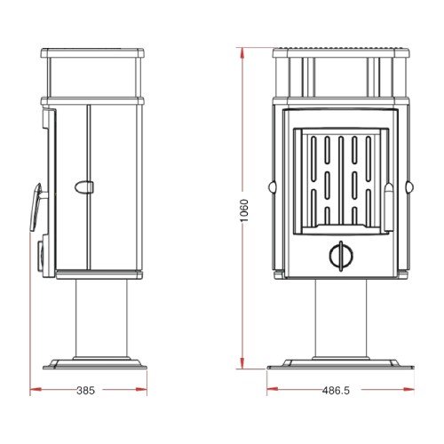 Poêle à bois Invicta Melville 8 kW - Vue 3