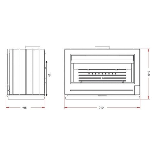 Poêle à bois Invicta Preston 12 kW - Vue 5