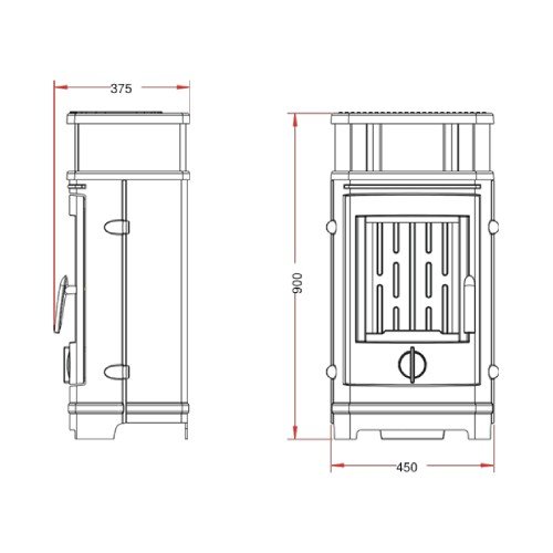 Poêle à bois Invicta Treville 8 kW - Vue 3