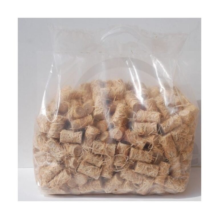 Sac d&rsquo;allume-feux 100% naturel en laine de bois 12,5kg (950 pce)