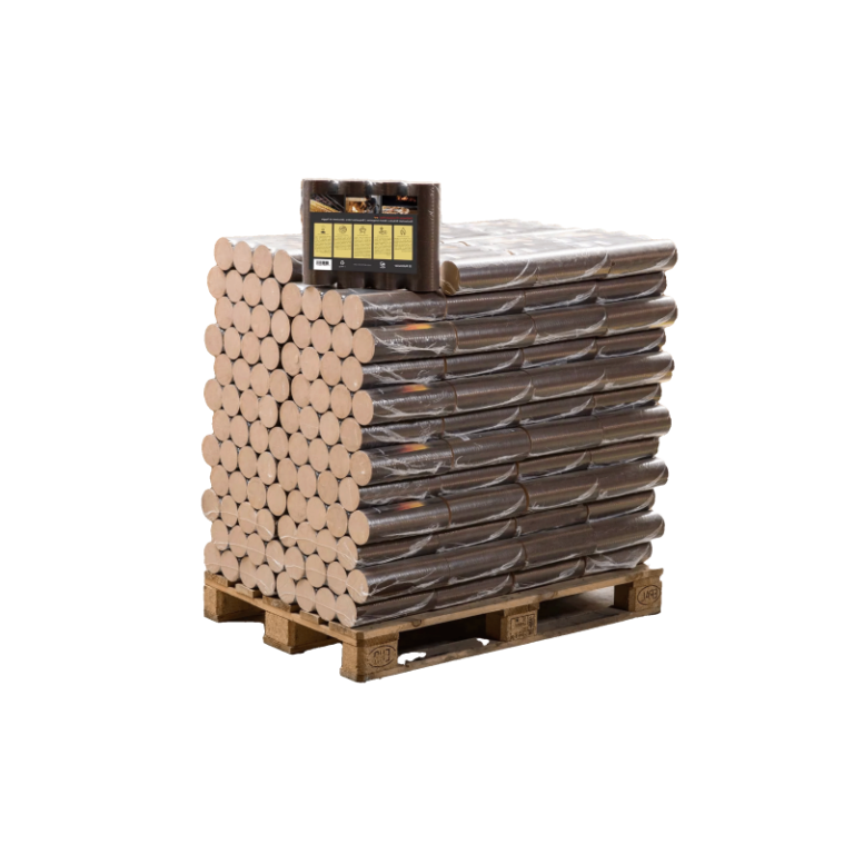 Briquettes 100% Hêtre Premium – 960kg (96 sacs de 10 kg)
