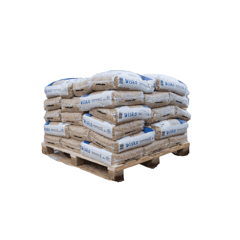 Demi-palette de granulés de bois ISKO - 35 sacs - Vue 1