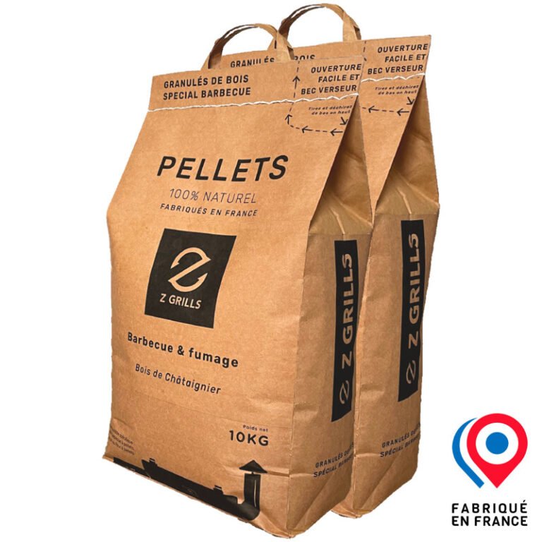 ZGRILLS – Pellet pour barbecue & fumage – Lot de 2 sacs