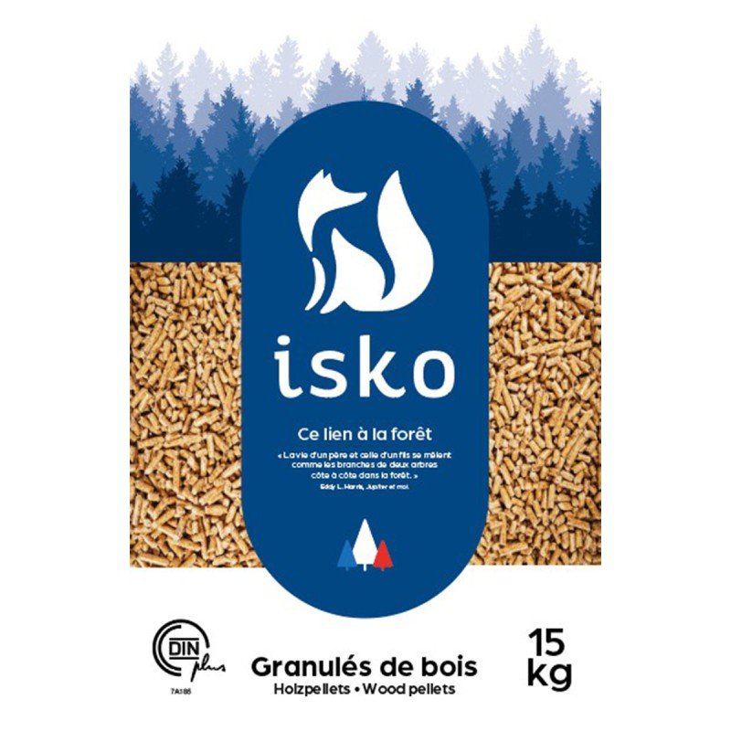 Granulés de bois ISKO - Palette de 70 sacs 1050kg - Vue 2